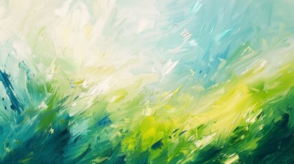 Blurred brush strokes creating an abstract sky environment