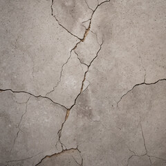 Obraz premium Texture, wall cracked broken concrete, it can be used as a background. Wall fragment with scratches and cracks