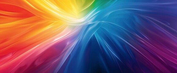 Obraz premium Rainbow Theme Abstract Digitally Generated, HD, Background Wallpaper, Desktop Wallpaper
