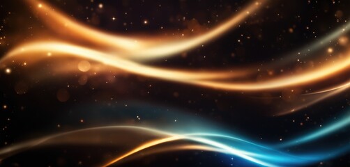 Obraz premium Shining bokeh particles with neutral accents of color