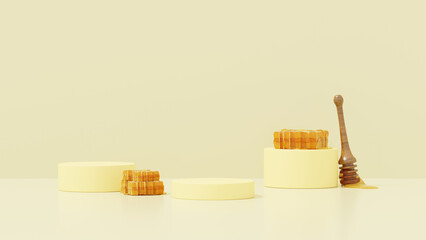 Honey a premium product showcase stand