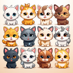 set of cats
