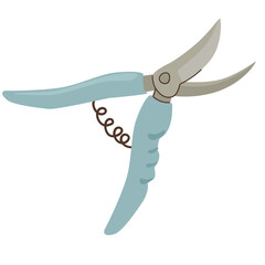 Garden secateurs for cutting plants, accessories for working in the garden