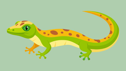 Captivating Gecko Vector Illustration Bringing Nature's Beauty to Digital Art