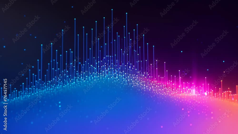 Poster abstract technology background with dynamic particles. vector illustration. eps 10, abstract digital