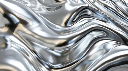  Chrome Waves Background