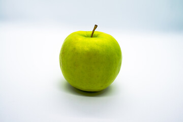 Crisp & Fresh: Green Apple on White Background