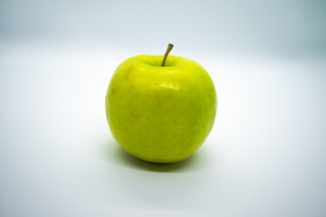 Crisp & Fresh: Green Apple on White Background