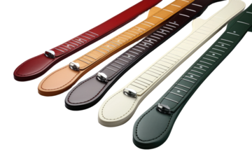 Vibrant Spectrum: Four Different Colors of Watch Bands. On White or PNG Transparent Background..
