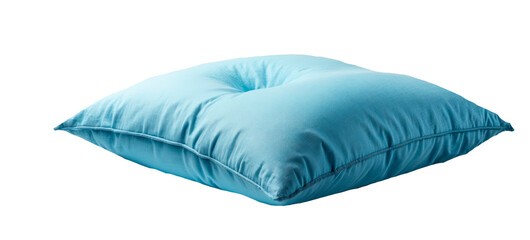 blue pillow isolated