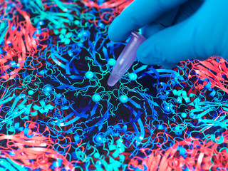 Infectious disease research, conceptual image