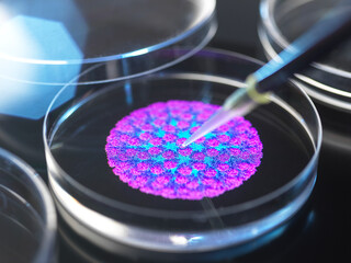 Stomach bug research, conceptual image