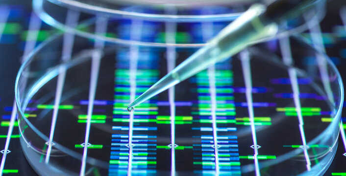 Genomics, conceptual image