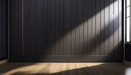 Black Textured Wall with Sun Glare: A Study in Textures and Forms