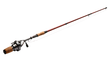 The Art of Angling: A Serene Moment by the Water. On White or PNG Transparent Background..