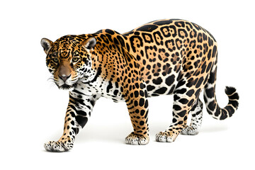 Jaguar isolated on white background