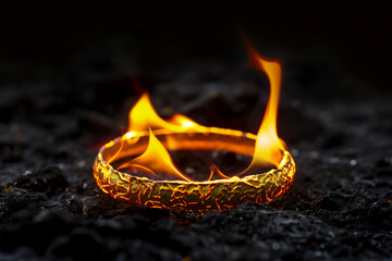 炎の指輪。背景、壁紙