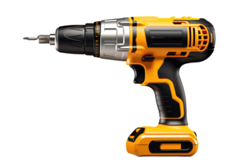 The Mighty Cordless Drill: A Tool for Endless Possibilities. On White or PNG Transparent Background..