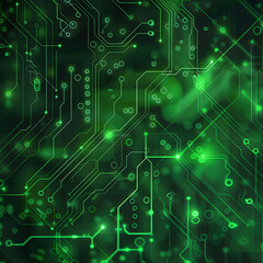 Electronic Circuit Board Pattern in Cyberspace Technology