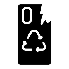 recycle phone glyph