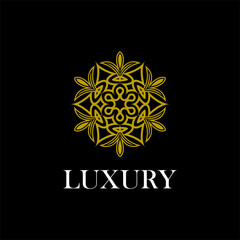 Luxury ornamental mandala design background in gold color vector. Vector islamic background Free Vector