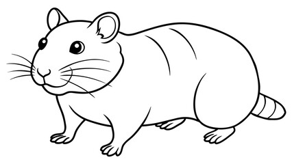 Whimsical Hamster Vector Illustration Adding Charm to Your Designs