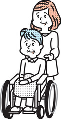 車椅子のイラスト