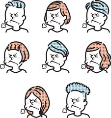 怒っている人のイラスト