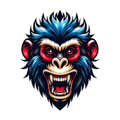 evil monkey head