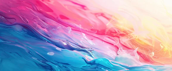Wandaufkleber Bright Fluid Background, HD, Background Wallpaper, Desktop Wallpaper © Moon Art Pic