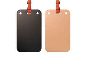 Journey Beginnings: Pair of Wanderlust Tags. On White or PNG Transparent Background..