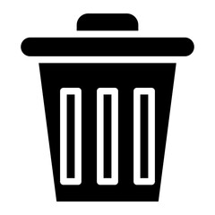 trash bin glyph 