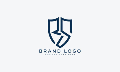 letter RS logo design vector template design for brand.