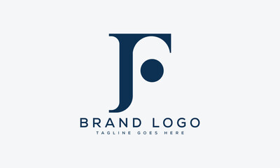letter JF logo design vector template design for brand.