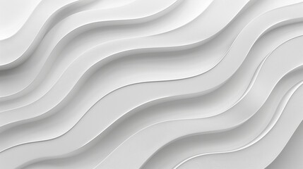 White abstract background with waves.