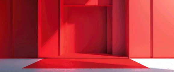 Rolgordijnen Abstract Red Background, HD, Background Wallpaper, Desktop Wallpaper © Moon Art Pic