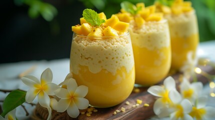 Creamy Mango Sago Dessert