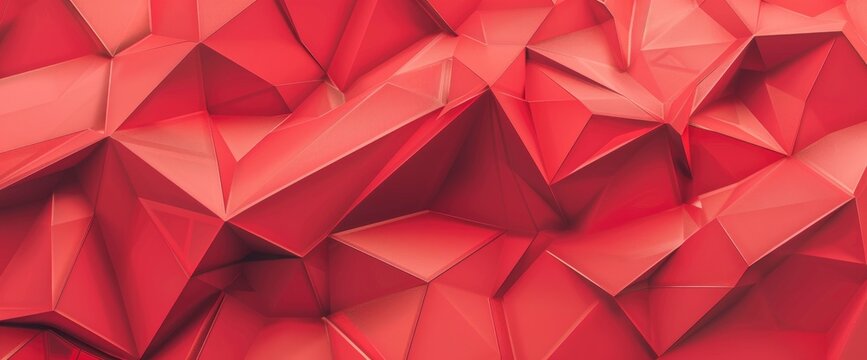Abstract Red Geometric Background, HD, Background Wallpaper, Desktop Wallpaper