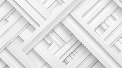 Abstract white gray geometric background. Overlapping elements. - obrazy, fototapety, plakaty