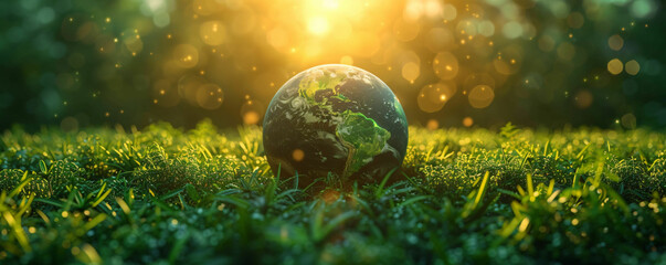 Fototapeta premium Save Earth Day climate change back