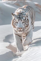 White Tiger in the Sand