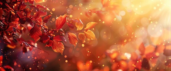 Abstract Autumn Background With Bokeh, HD, Background Wallpaper, Desktop Wallpaper