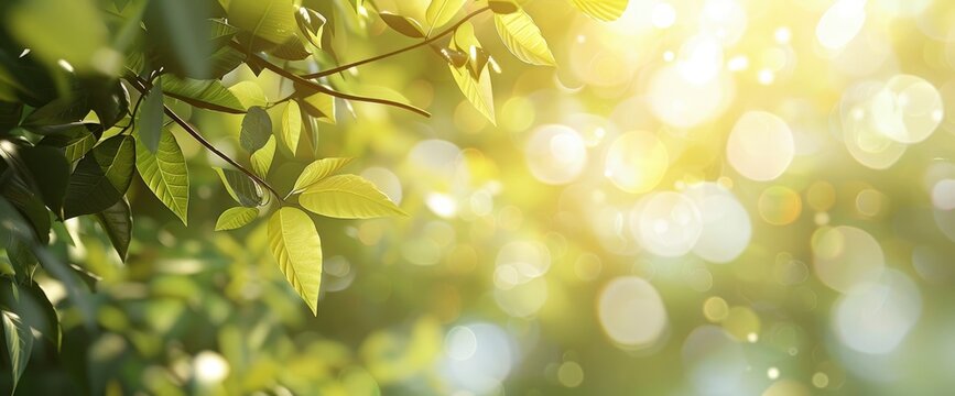Abstract Blurred Leaves Of Tree In Nature, HD, Background Wallpaper, Desktop Wallpaper