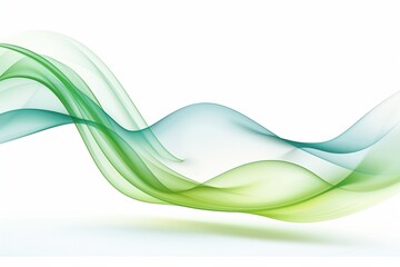 Fototapeta premium An abstract pattern of soft waves in shades of blue and green. Generative AI