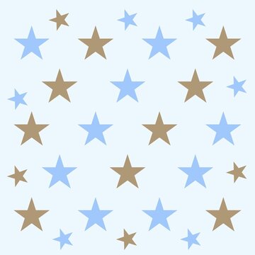 blue and brown baby boy background with stars