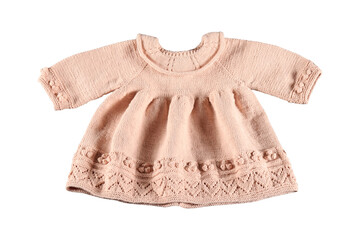 Cute hand knitted children's dress. - 764619959