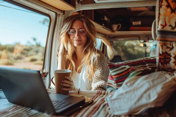 Finding Calm in the Chaos: How Subdued Travel Operations Can Benefit Remote Workers and Digital Nomads - obrazy, fototapety, plakaty