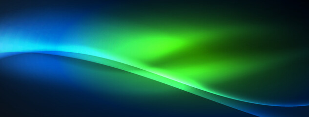 Neon light glowing waves and lines background set for wallpaper, business card, cover, poster, banner, brochure, header, website