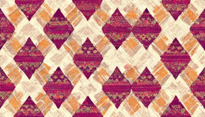 Fototapeta premium seamless pattern wit ikat