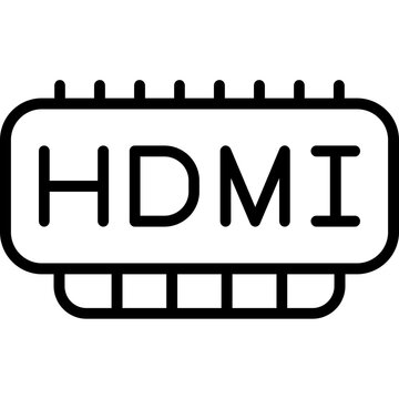 Hdmi Port Line Icon 4575737 Vector Art at Vecteezy